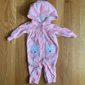 3M Girl Hooded Fleece One Piece